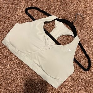 Gymshark Crossover Sports Bra size medium desert sage green
